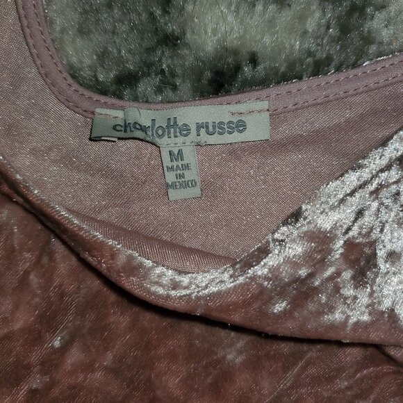 Charlotte Russe Pink Velvet Dress || EUC Medium - Picture 7 of 8